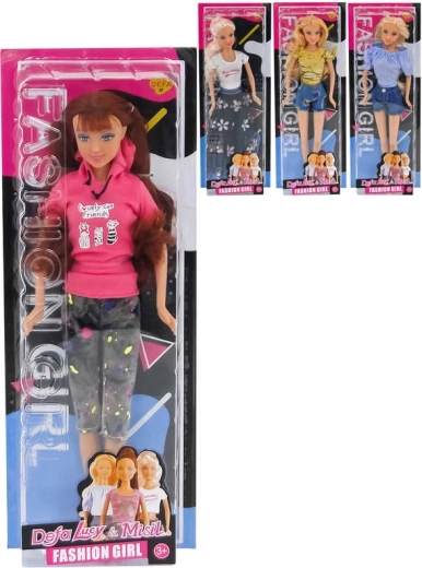 Păpușă Defa Lucy 29 cm în ținută la modă - 1 bucată