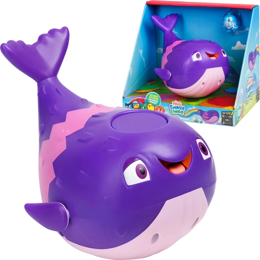 Pinata Smashlings balenă curcubeu + 4 figurine