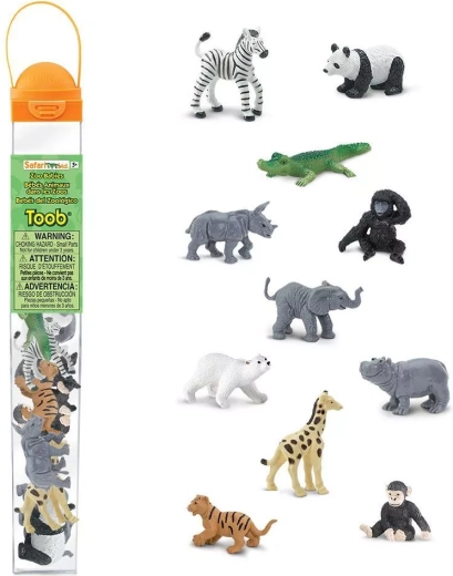 Safari Ltd. tubă cu pui de animale de la zoo