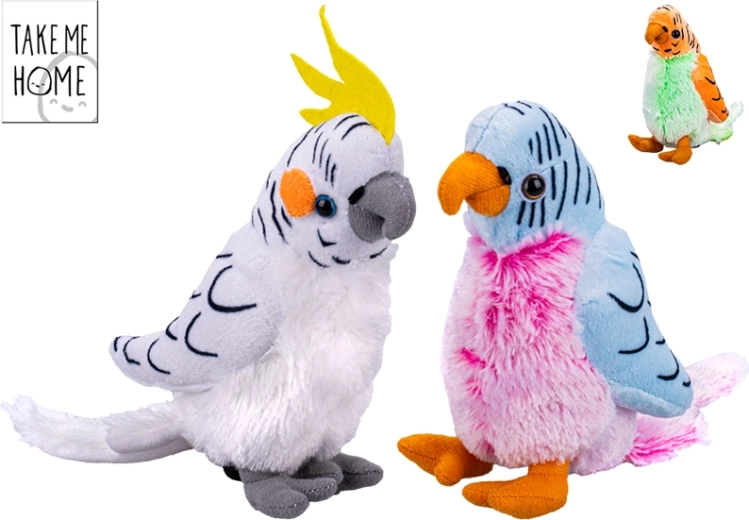 Papagal de pluș Take Me Home 20 cm