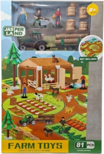 Set agricol de fermă, 81 de piese