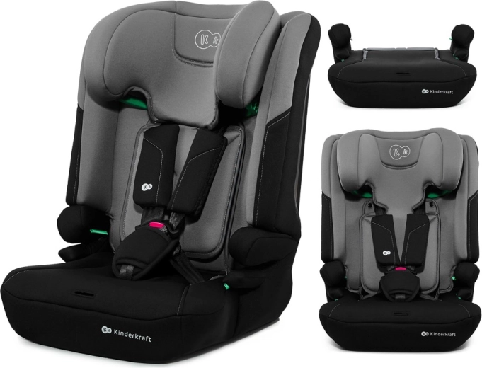Kinderkraft scaun auto I-Comfy i-Size, 76–150 cm, gri închis