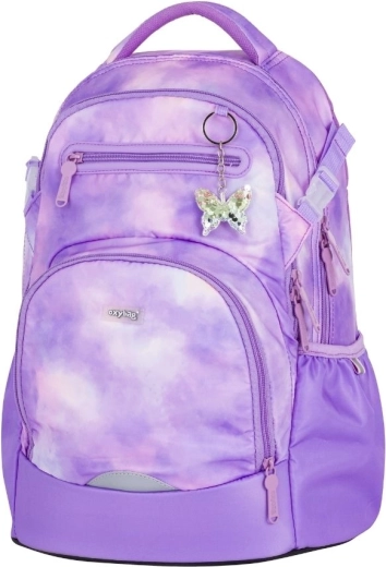 Rucsac școlar OXY Ombre Butterfly mov tie-dye