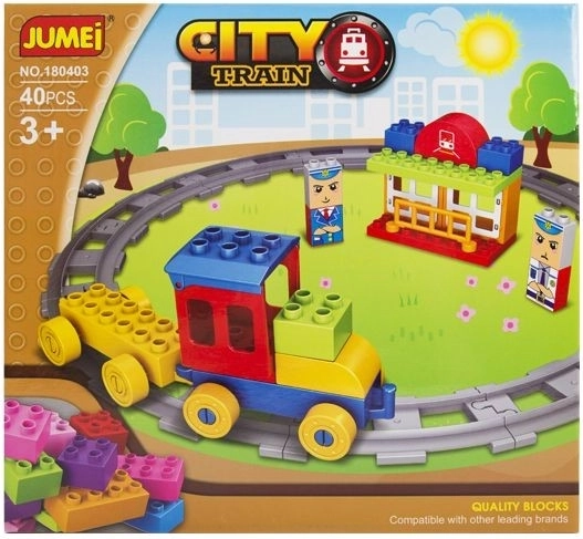 Jumei City trenuleț – set de construcție 40 de piese - 1 bucată
