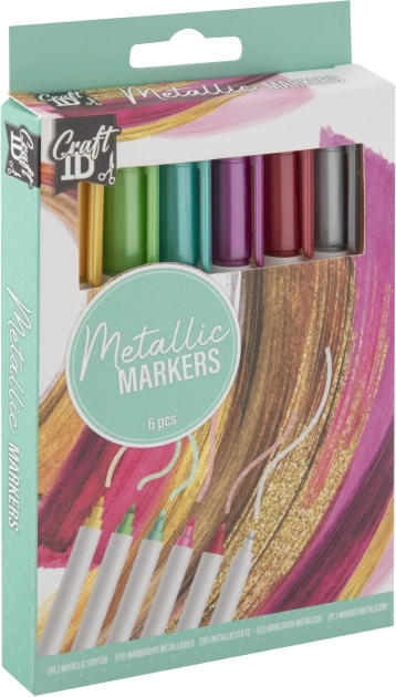 Markere metalice Craft, set 6 bucăți