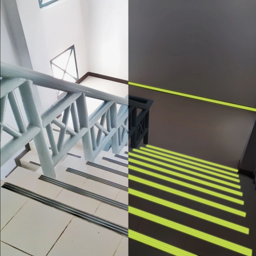 Bandă adezivă antiderapantă fosforescentă 5 m × 25 mm