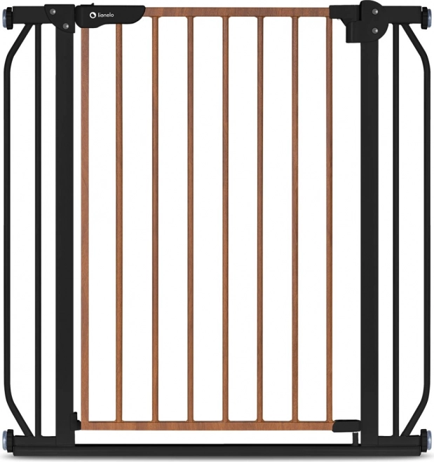 Poartă de siguranță pentru copii LIONELO Truus Slim Black Carbon Natural