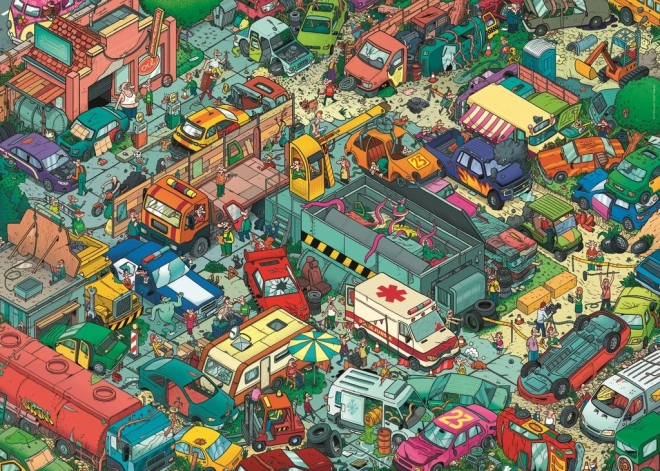 Puzzle Heye Cimitir auto 1000 piese