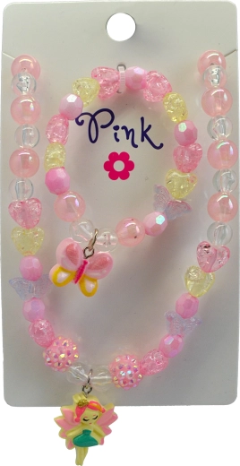 Set colier și brățară cu motiv fluture SPARKYS