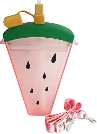 Cană pentru băut cu pai, model pepene