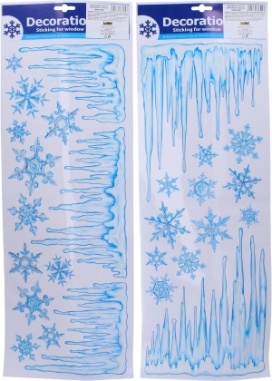 Autocolante ferestrelor sclipitoare de Crăciun