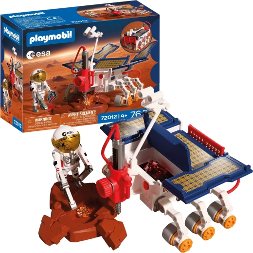 Playmobil misiunea spațială pe Marte – rover și astronaut ESA cu accesorii, 76 piese