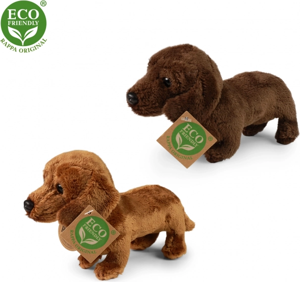 Teckel de pluș în picioare 19 cm