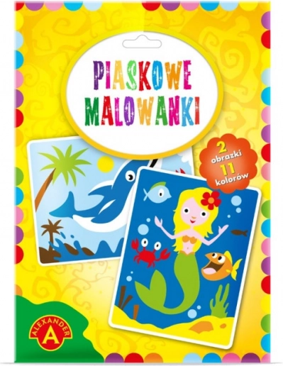 Desen cu nisip Sirenă și delfin – set creativ pentru copii