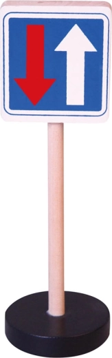 Semn rutier din lemn Babu – prioritate față de vehiculele din sens opus