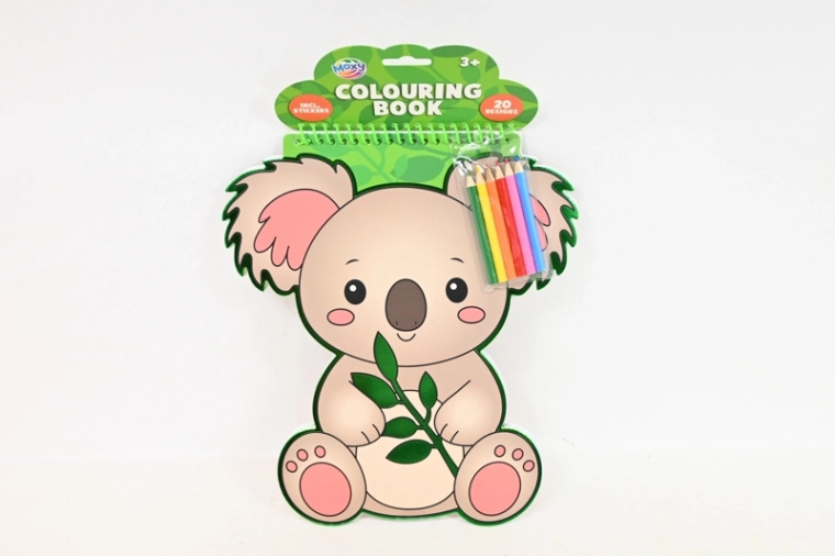 CCG caiet de colorat koala (20 de foi) + 6 creioane colorate