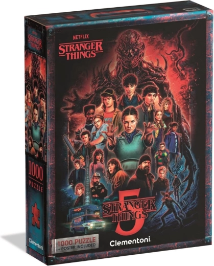 Puzzle 1000 Stranger Things 5 cu poster Clementoni