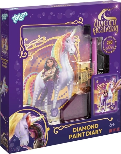 Pictură cu diamante – caiet A5 Academia Unicorni TOTUM