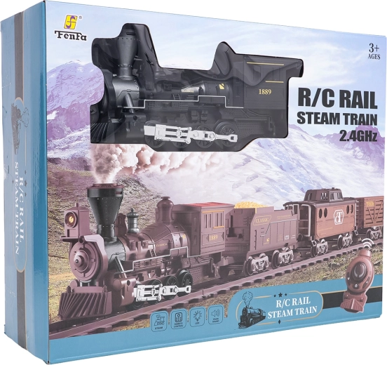 Trenuleț retro cu fum, lumină și sunet 172 cm