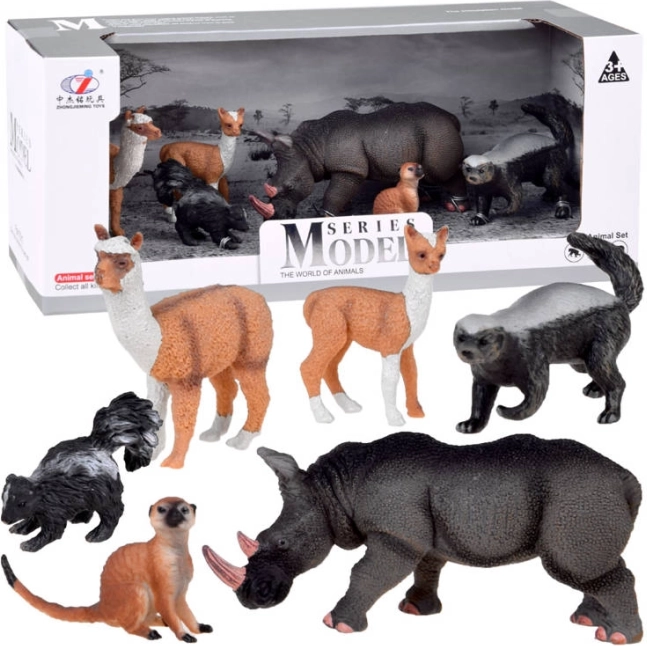 Set figurine animale safari - elefant, raton, suricată – A