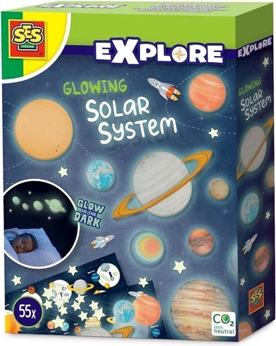 SES set luminos al sistemului solar pentru perete și tavan