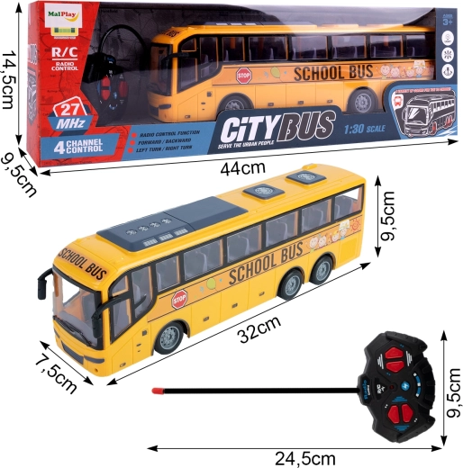 Autobuz urban controlat de la distanță, la scara 1:30
