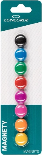 Magnete colorate CONCORDE 20 mm, 8 buc