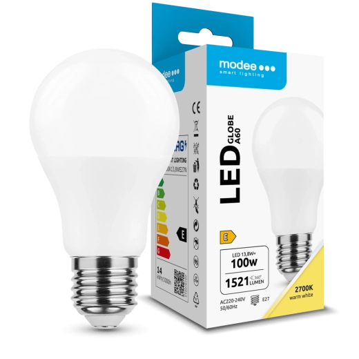 Bec LED Glob A60 13,8 W E27 2700K 1521 lm 360°
