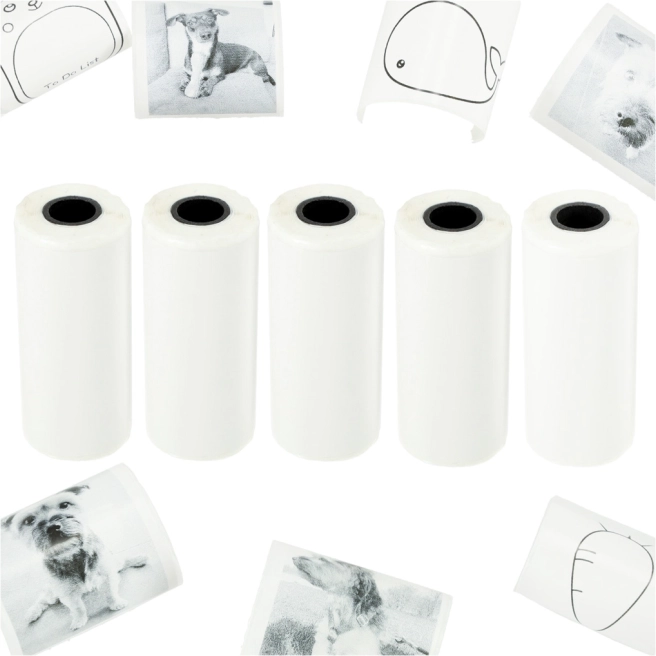 Role de hârtie termică autocolantă pentru mini imprimantă