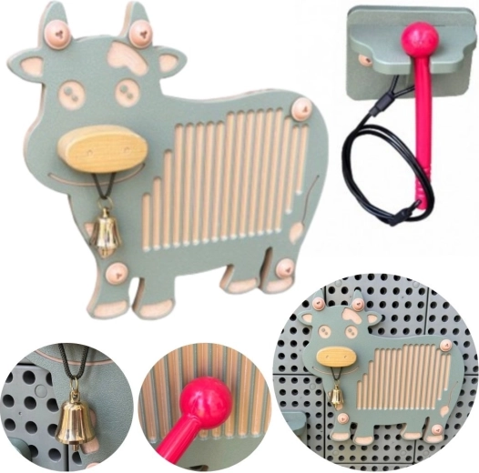 Instrument muzical Masterkidz guiro – vacă pentru panou STEM