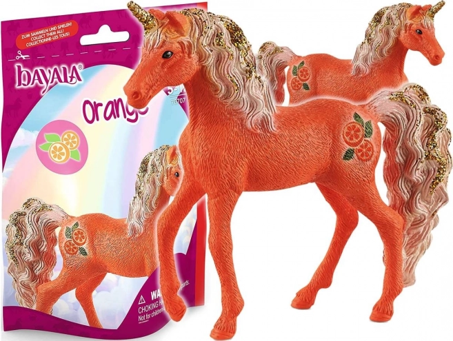 Schleich Bayala mânz unicorni fructat — portocaliu