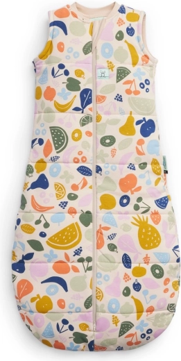Sac de dormit ergoPouch din bumbac organic Jersey Fruit Salad 2,5 TOG (8–24 luni)