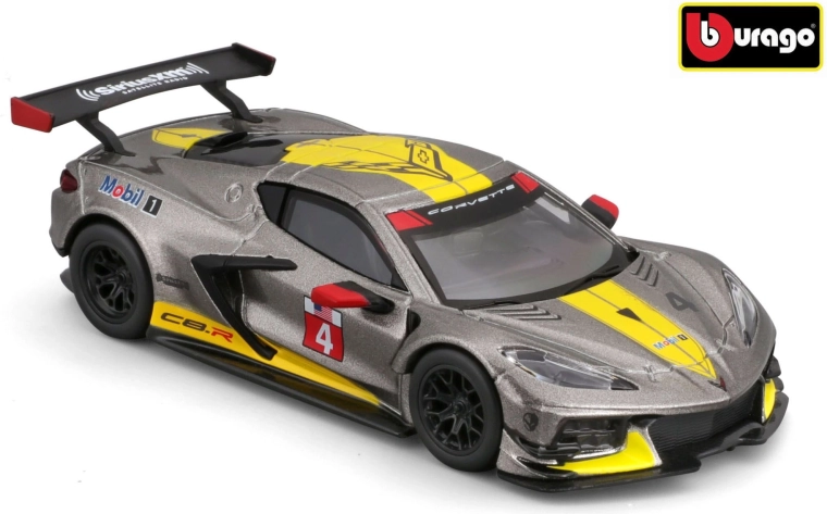 Model de curse Bburago Chevrolet Corvette C8.R 2020 la scara 1:43