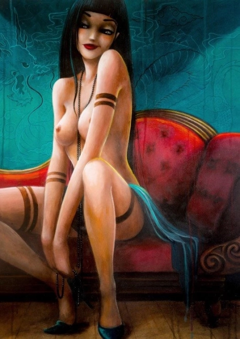 Puzzle Misstigri: Domnișoara Dragon 1000 piese