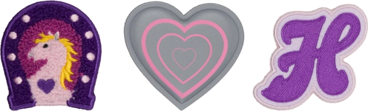 Baagl Baaglies set de insigne Cai și inimă – 3 buc