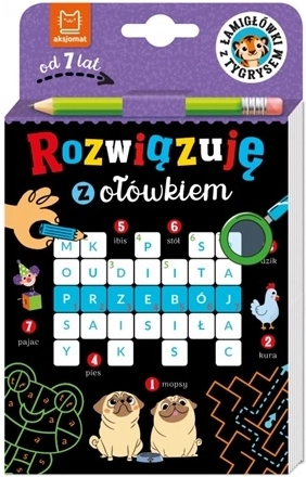 Rezolv cu creionul: puzzle-uri cu tigru 7+