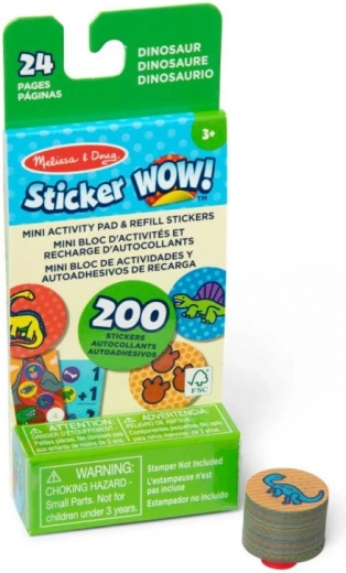 Rezerve autocolante DINOSAURS pentru MELISSA & DOUG Sticker WOW!