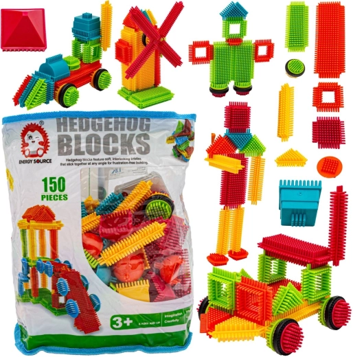 Set de construcție arici (blocuri bristle) 150 de piese
