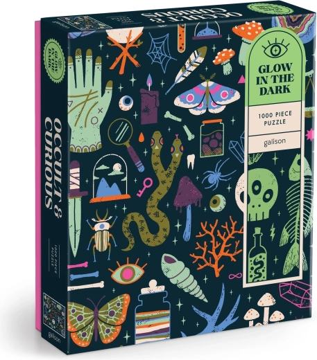 Puzzle fluorescent Galison Ocult și ciudat, 1000 de piese