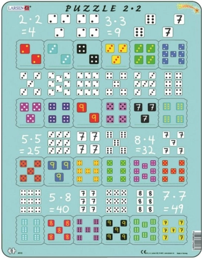 Puzzle științific Larsen Înmulțirea cu cuburi