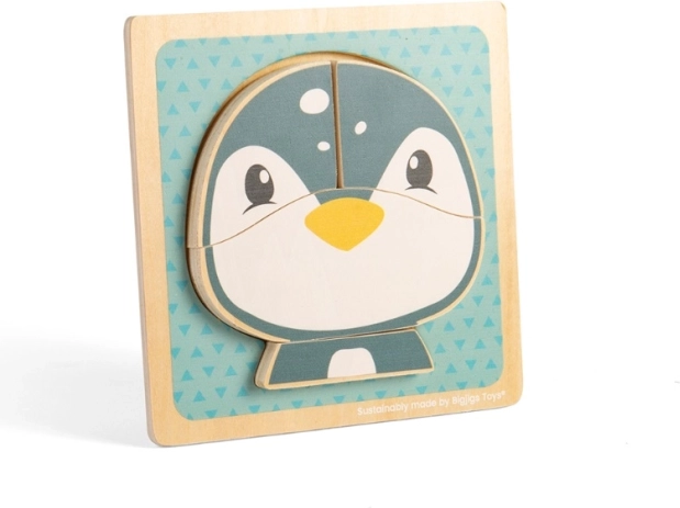 Puzzle de Lemn Pinguin Bigjigs Toys