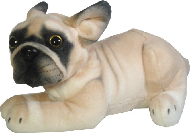 Câine de pluș buldog 26 cm - 1 bucată