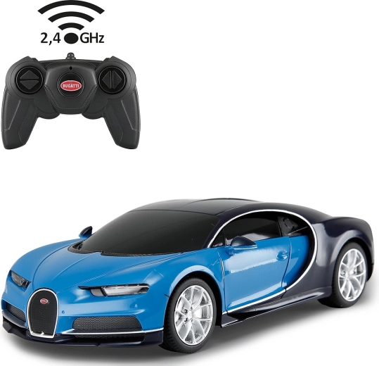 Jamara Bugatti Chiron mașină RC 1:24 2,4 GHz albastră - 1 bucată
