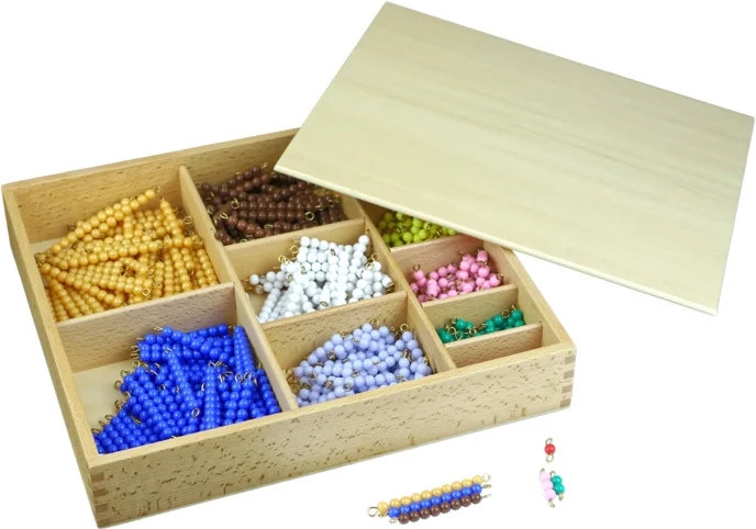 Moyo Montessori cutie cu mărgele – scări colorate (1–10)