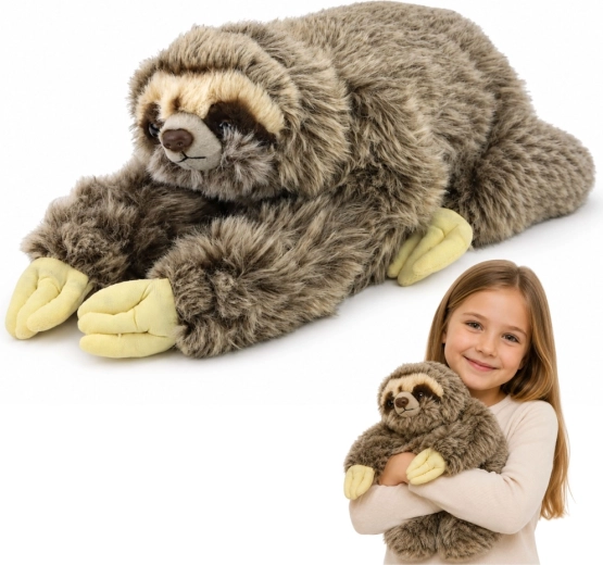 Peluș realist de leneș cu arici pe lăbuțe 34 cm - 1 bucată