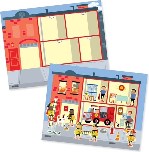 Carte cu autocolante Orașul meu – autocolante reutilizabile MELISSA & DOUG