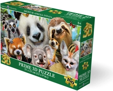 Puzzle 3D Animale africane zâmbitoare