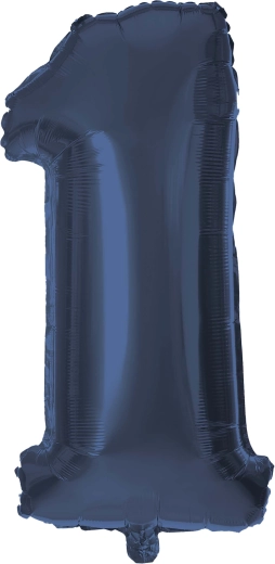 Balon din folie cifră 1, 30 cm, albastru TORO