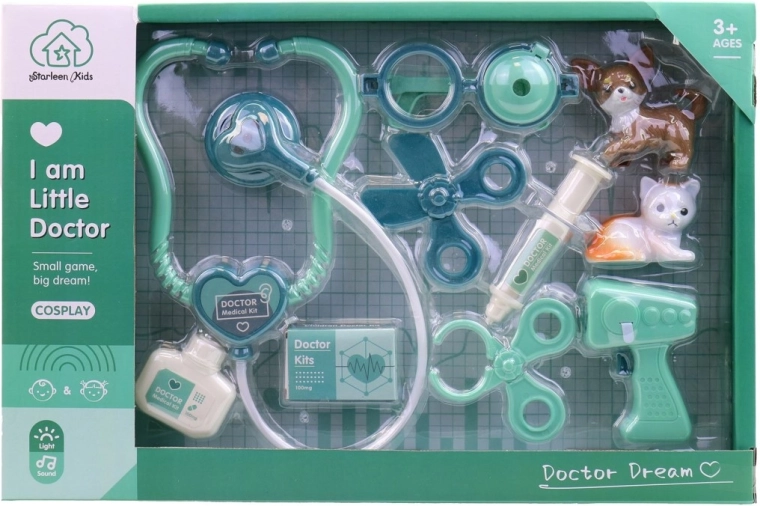 Set de doctor pentru copii, cu baterii