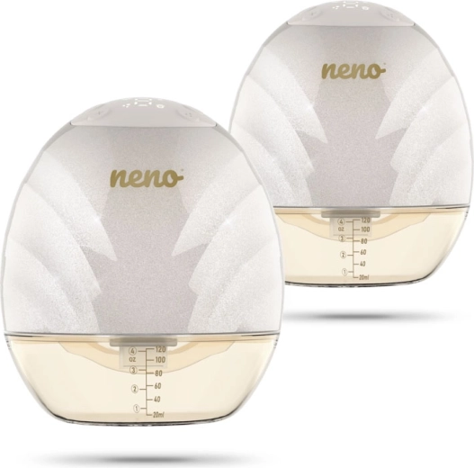 Neno Perla Twin pompă de sân fără fir, handsfree, dublă